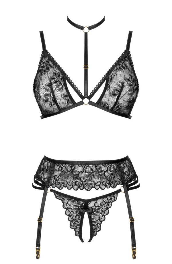 L.X.F ❤ BN6700 Noemi Set Black