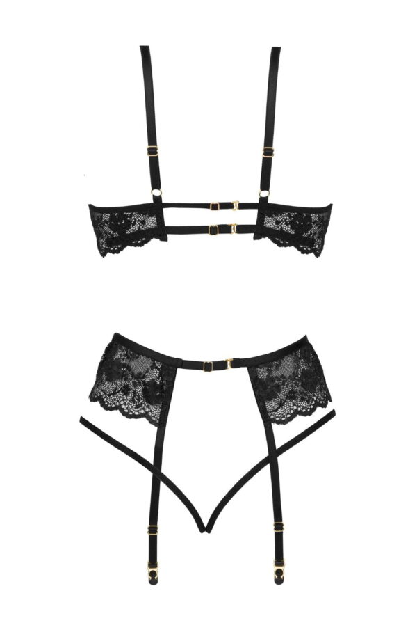 L.X.F ❤ BN6721 Rose Set Black