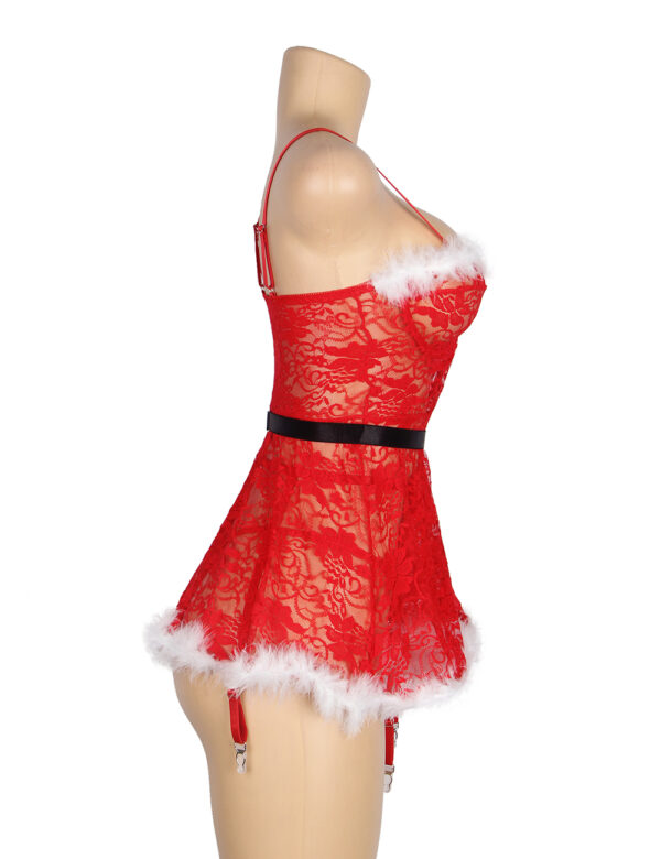 L.X.F ❤875 Christmas Sexy Floral Babydoll