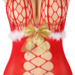 L.X.F ❤876 Christmas Fluffy Bodystocking