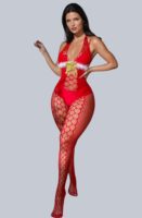 L.X.F ❤876 Christmas Fluffy Bodystocking