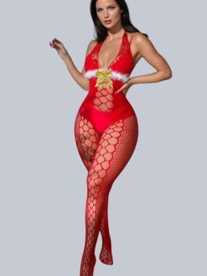 L.X.F ❤876 Christmas Fluffy Bodystocking