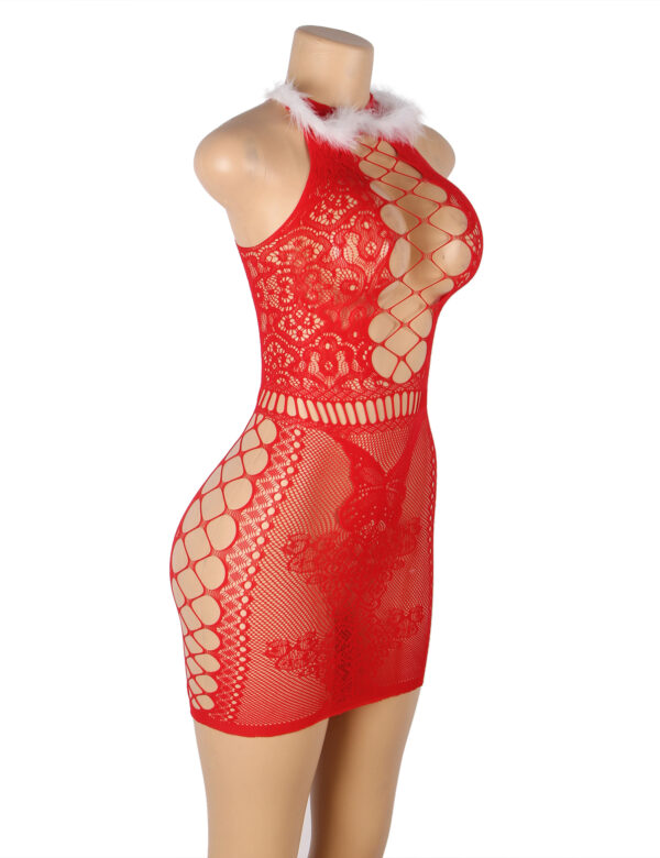 L.X.F ❤877 Christmas Sexy Bodystocking Dress